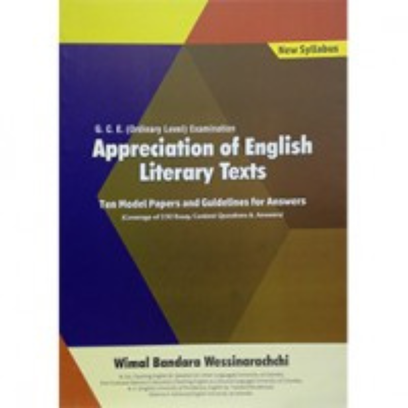 Ol Appreciation Of English Literary Texts Ten Model Papers
